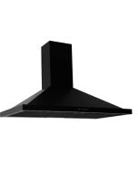 80cm afzuigkap zwart piramide model met led verlichtine en motor