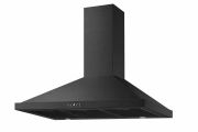 90cm afzuigkap zwart led piramide model met digitale bediening
