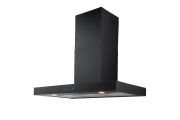 90cm afzuigkap zwart touch led spot
