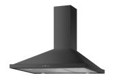90cm afzuigkap zwart led piramide model met digitale bediening